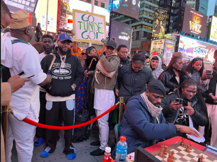 Davido Surprises Chess Champ Tunde Onakoya in NYC