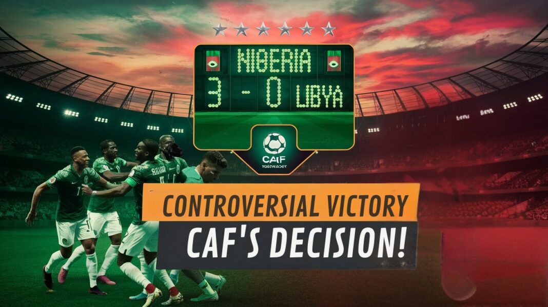 CAF Awards Nigeria 3-0 Victory Over Libya After Controversial AFCON Qualifier
