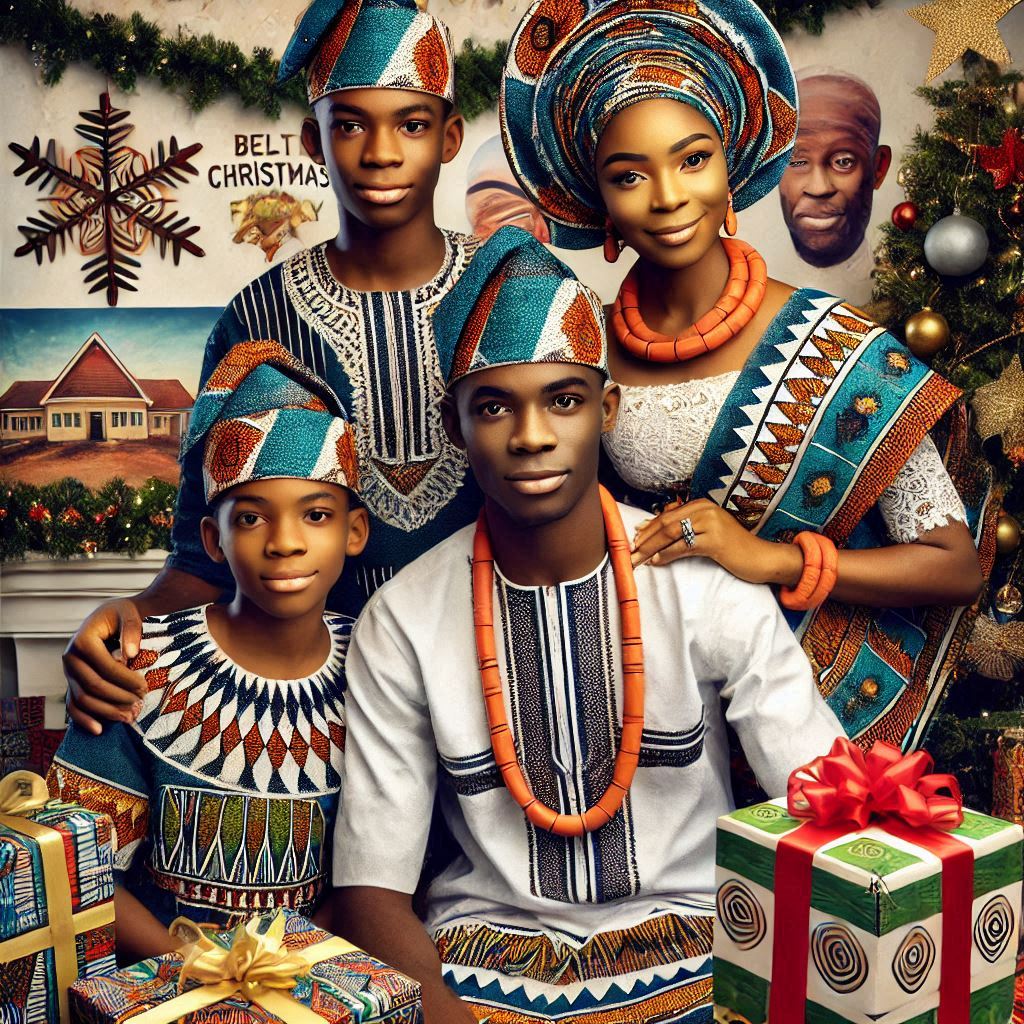 AI-Generated Family Christmas Greeting Card Prompt13 7