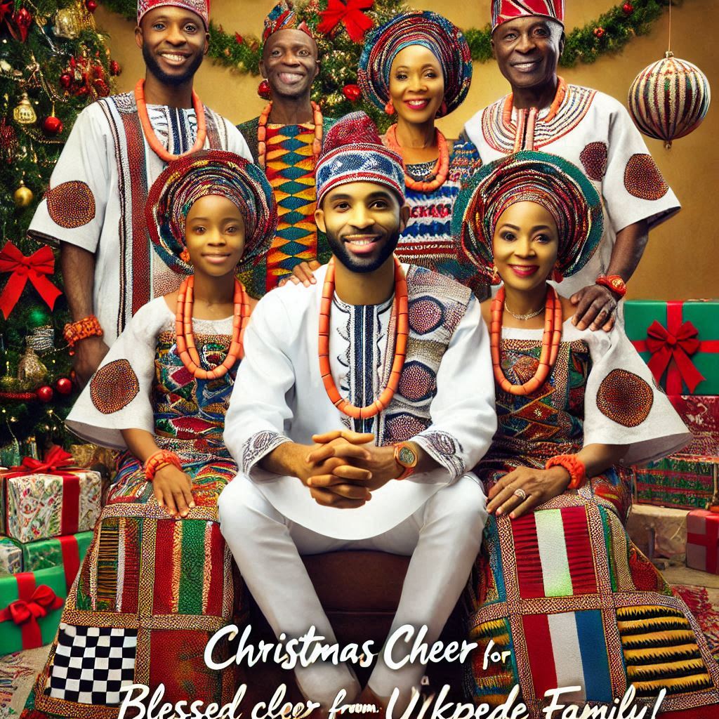 AI-Generated Family Christmas Greeting Card Prompt13 8