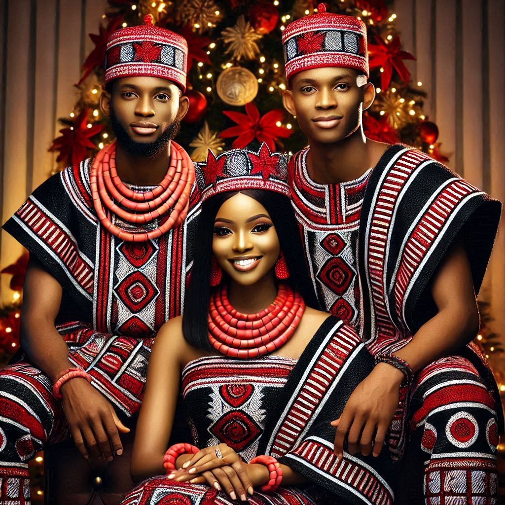 AI-Generated Family Christmas Greeting Cards Prompt14 3