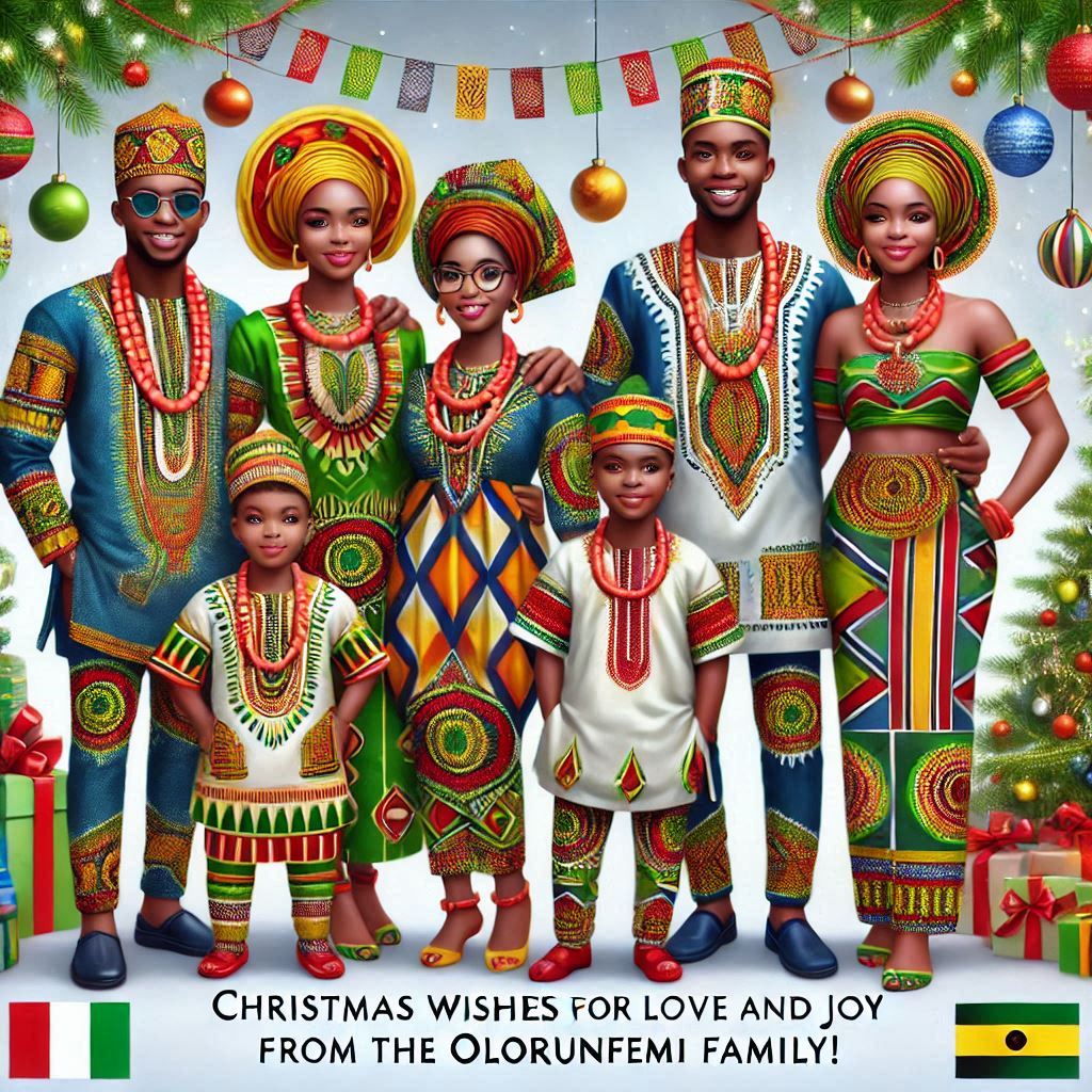 AI-Generated Family Christmas Greeting Card Prompt15 3