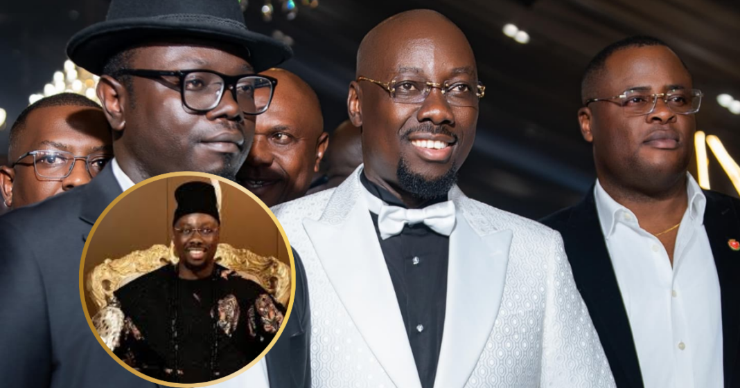 “Stand Up!” – Obi Cubana Publicly Scolds Son for ‘Disrespecting’ Peter Obi at Lavish 50th Birthday Bash