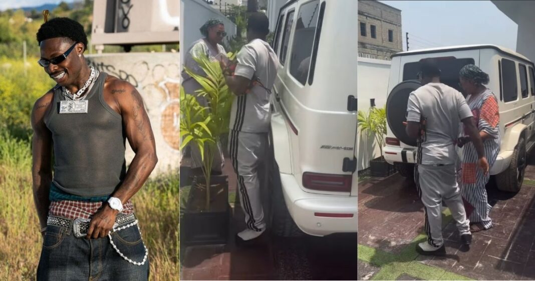 Asake Gifts Mum N311m G-Wagon for Ramadan, Video Melts Hearts