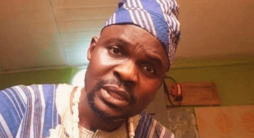 Nollywood actor Baba Ijesha speaking after his release from prison in a viral video.