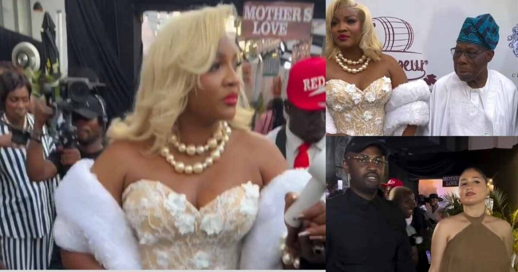 Omotola’s Daughter Surprises Her as Obasanjo, Celebs Storm Movie Premiere
