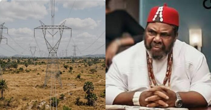 Veteran Nollywood actor Pete Edochie speaking about electricity costs in Nigeria.
